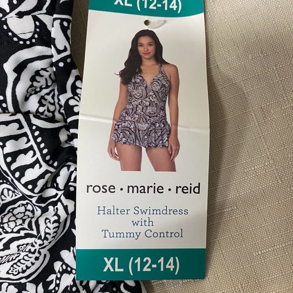 NWT Rosemarie Reid Halter Swim Dress w/ tummy control - Picture 3 of 10